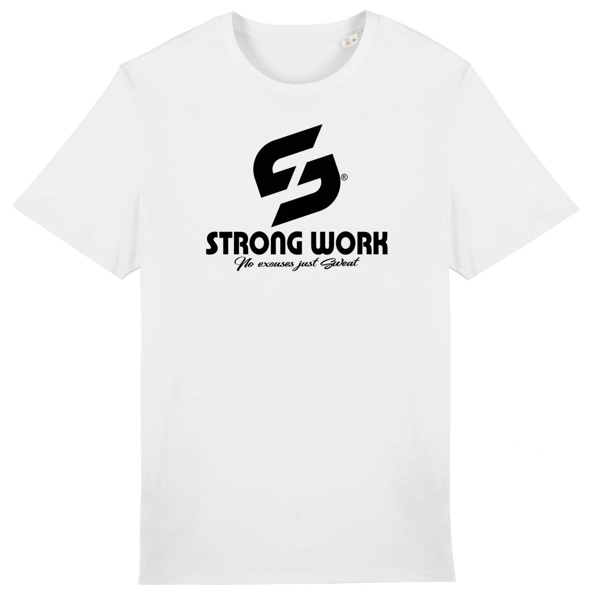 T-Shirt coton bio Strong Work "TRAVAILLE DUR EN SILENCE