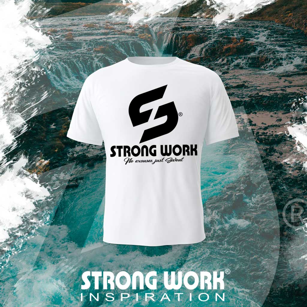 T-SHIRT EN COTON BIO STRONG WORK ATHLETE POUR FEMME - SPORTSWEAR ECO-RESPONSABLE