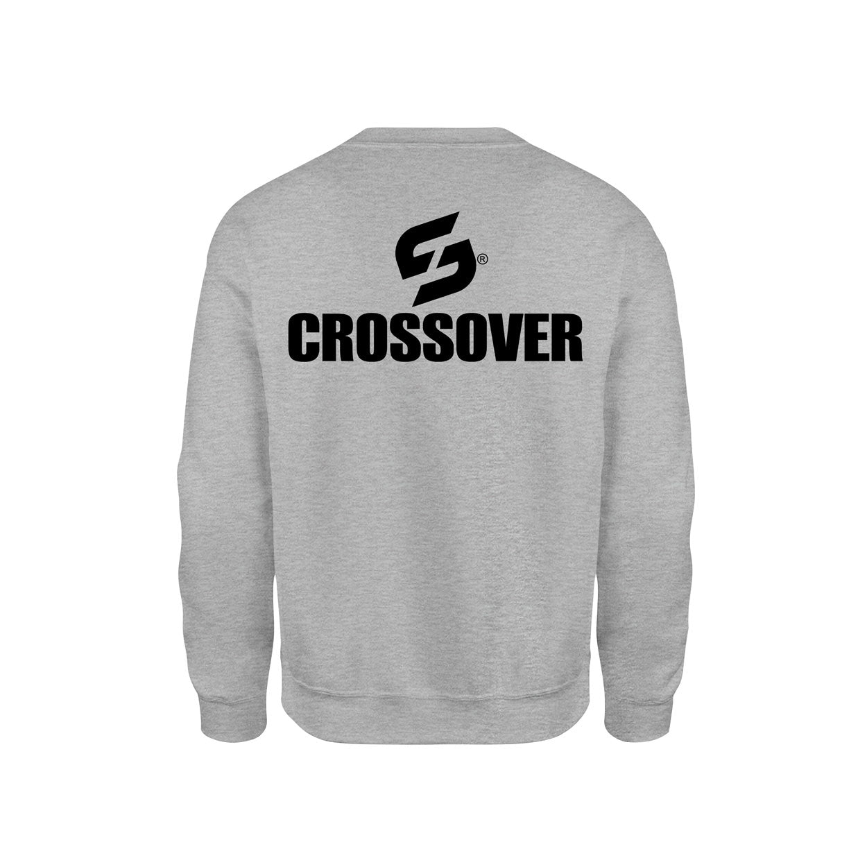 SWEAT-SHIRT-COTON-BIO-STRONG-WORK-CROSSOVER-DOS-GRIS-CHINE-HOMME