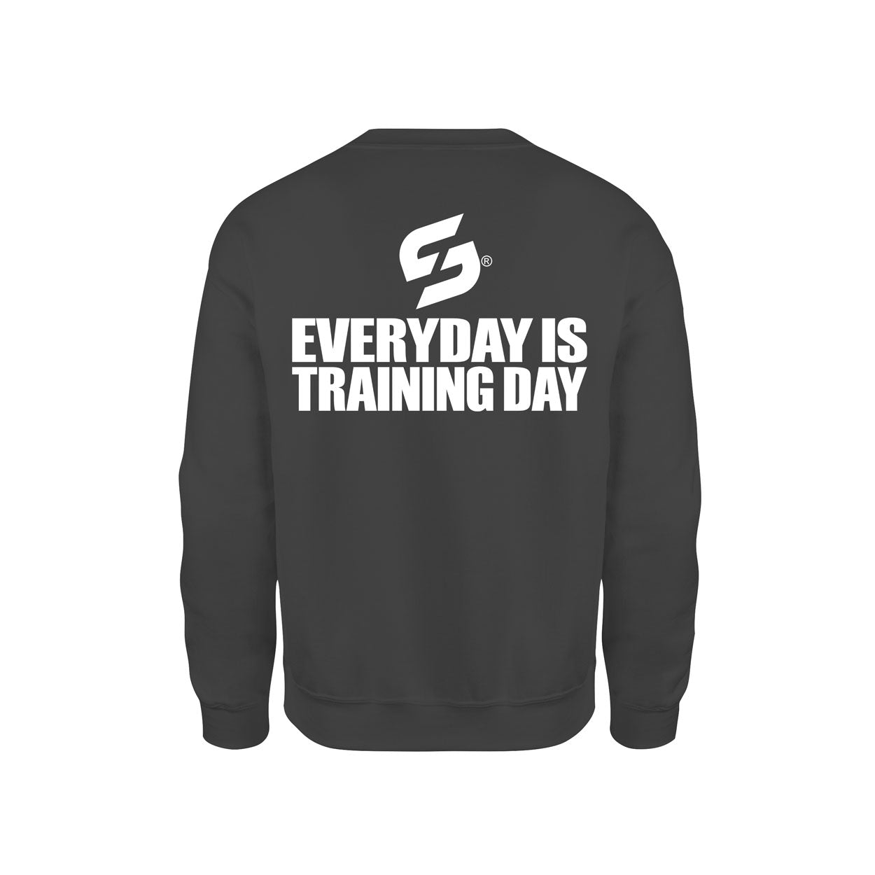 SWEAT-SHIRT-COTON-BIO-STRONG-WORK-EVERYDAY-IS-TRAINING-DAY-NOIR-DOS-HOMME