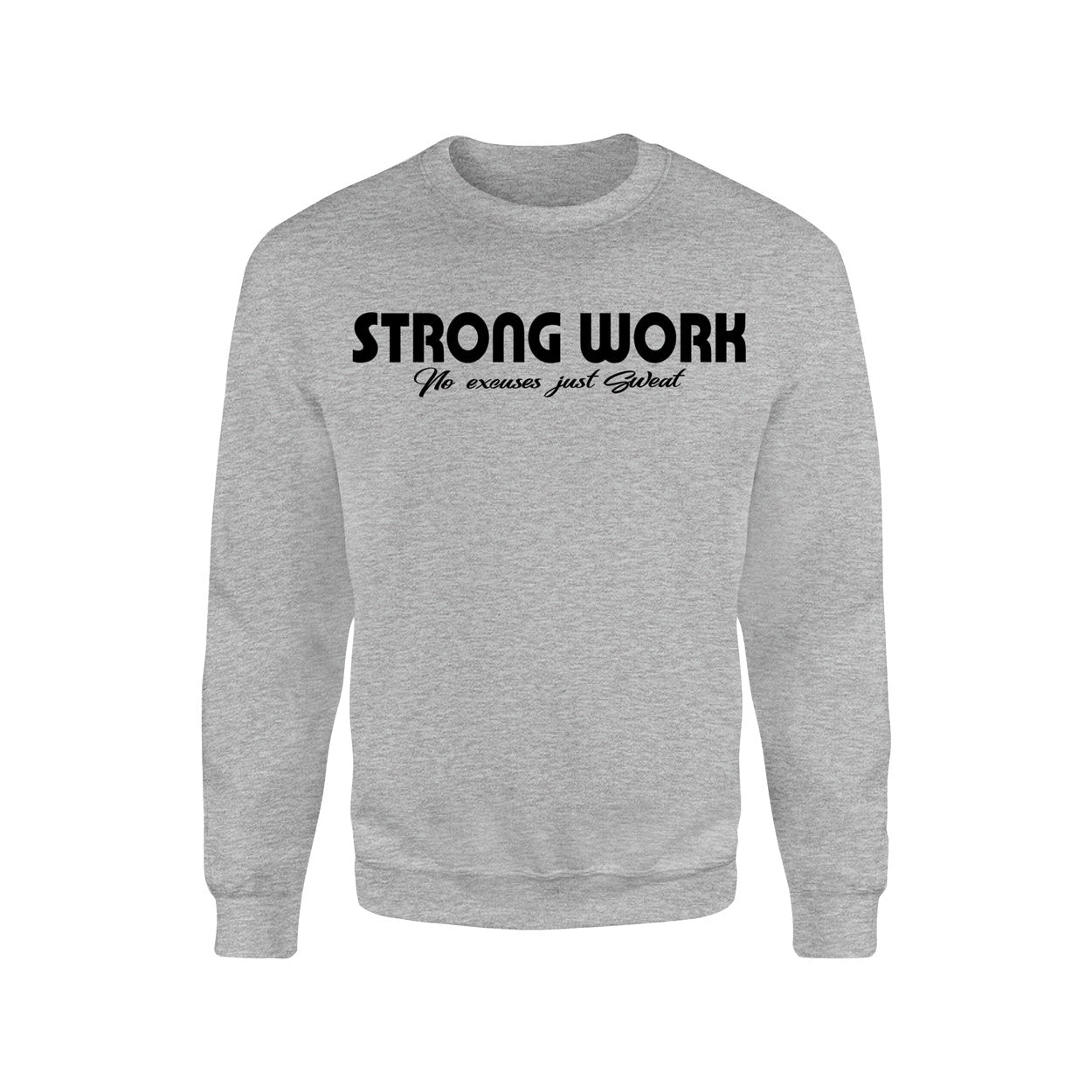 Sweat-Shirt coton bio Strong Work Intensity Homme - Gris