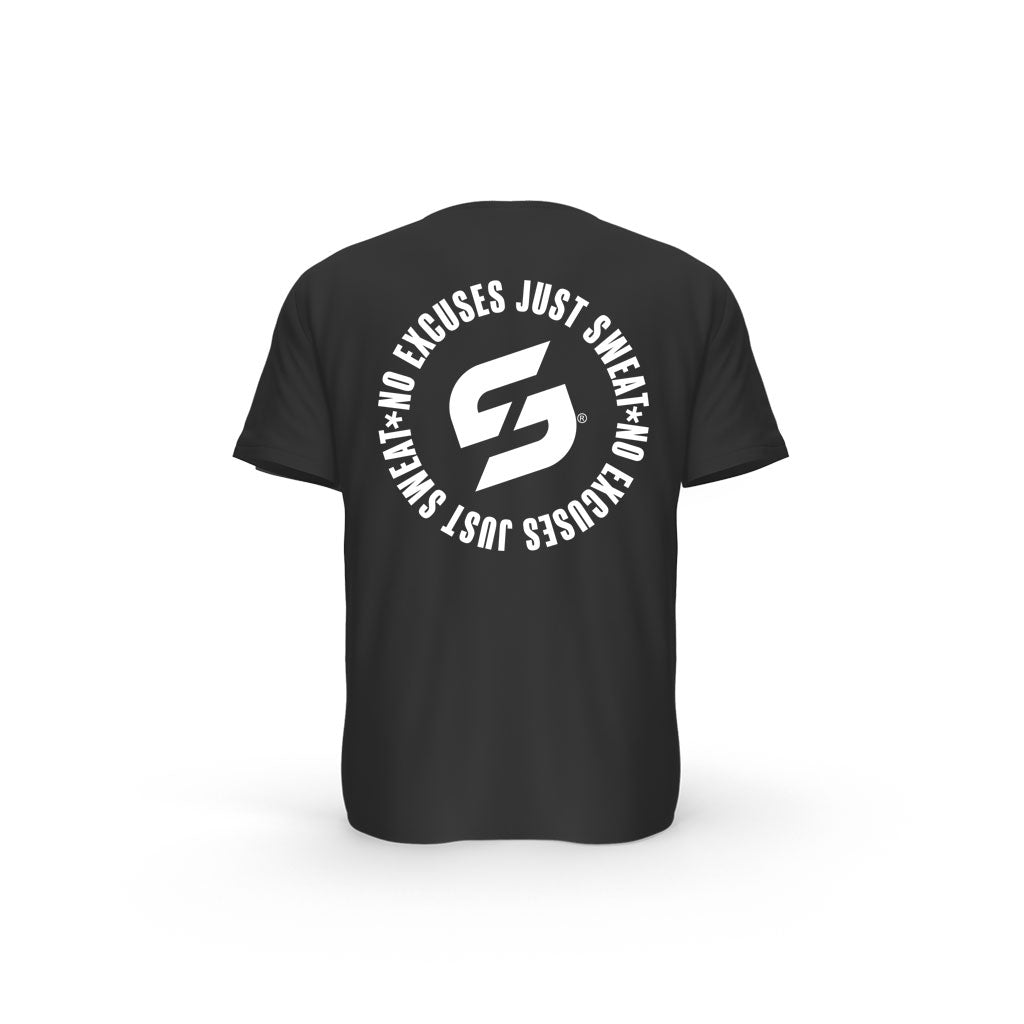 T-SHIRT-COTON-BIO-STRONG-WORK-INSPIRATION-NO-EXCUSES-JUST-SWEAT-DOS-NOIR-HOMME