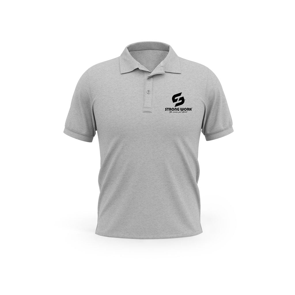 Polo gris chiné Strong Work Classic pour Femme