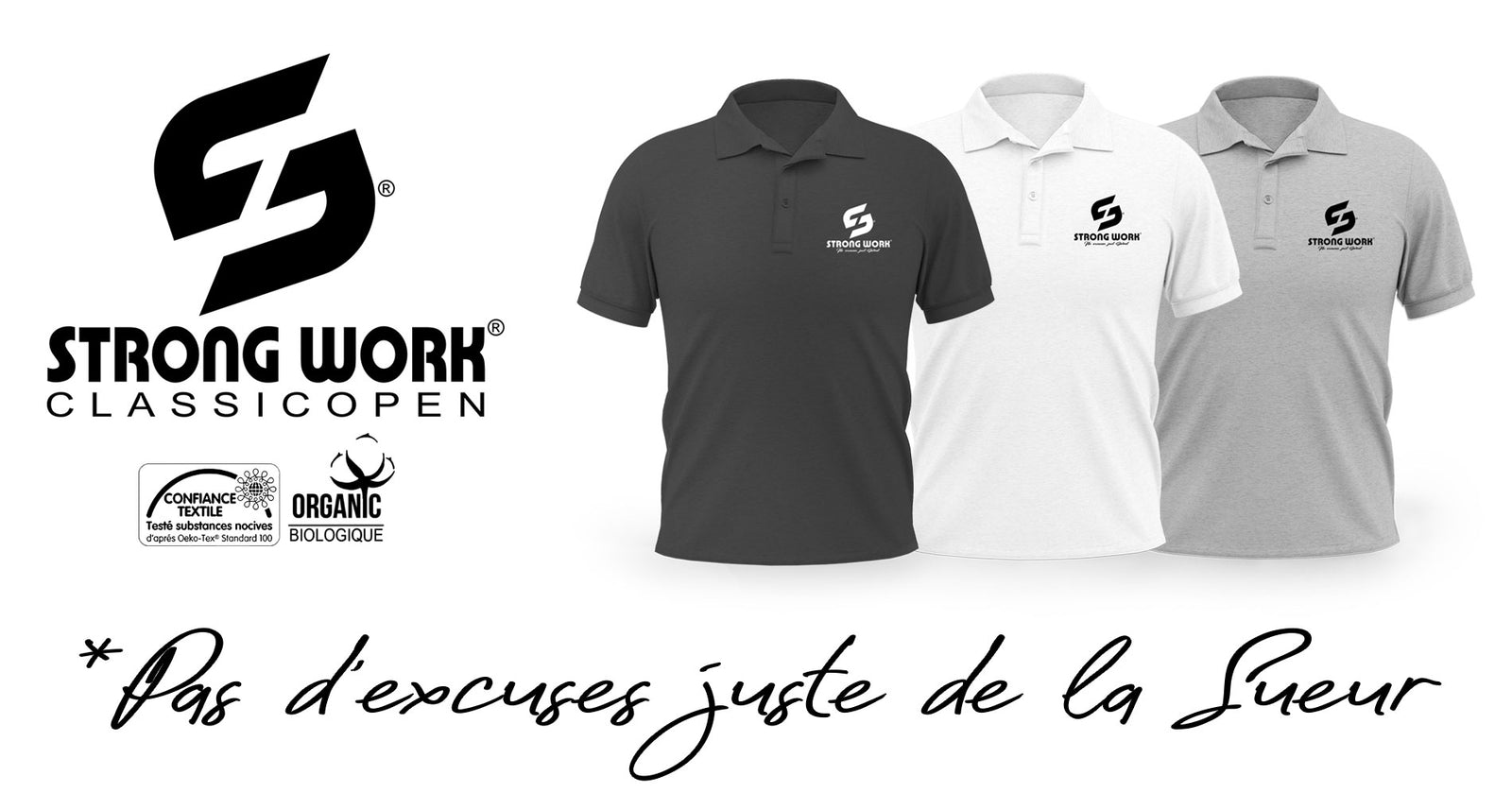 NOUVEAUX POLOS STRONG WORK HOMME ET FEMME