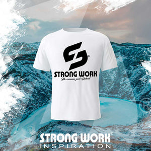 T-SHIRT EN COTON BIO STRONG WORK DO NOT ASK ME IF I'M TIRED BUT IF I'M DONE POUR HOMME - VETEMENT DE SPORT ECO-RESPONSABLE