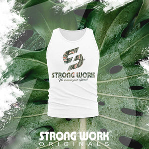 STRONG WORK SPORSTWEAR - Débardeur coton bio Strong Work GREEN LEAF EDITION Femme