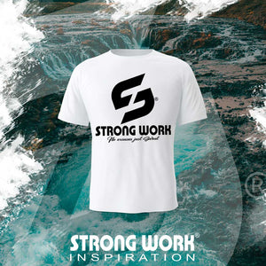 T-SHIRT EN COTON BIO STRONG WORK TO BE CONTINUED POUR HOMME - VETEMENT DE SPORT ECO-RESPONSABLE