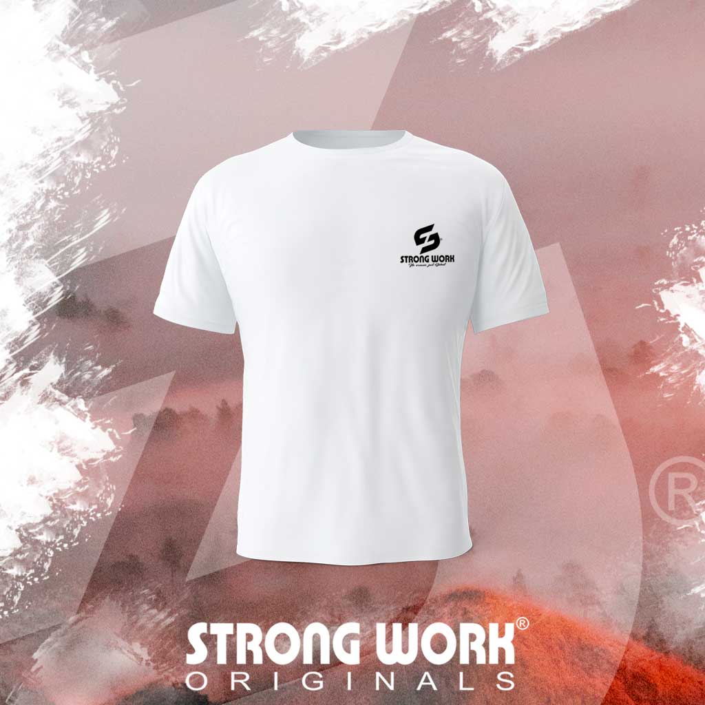 T-SHIRT EN COTON BIO STRONG WORK CLASSIC POUR FEMME - TENUE DE SPORT ECO-RESPONSABLE