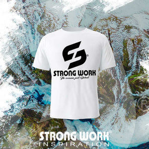 T-SHIRT EN COTON BIO STRONG WORK BODY UNDER CONSTRUCTION POUR FEMME - VETEMENT DE SPORT ECO-RESPONSABLE