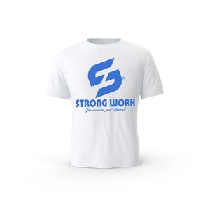 T-SHIRT EN COTON BIO STRONG WORK BLUE EDITION POUR FEMME