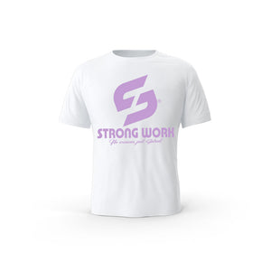 T-SHIRT EN COTON BIO STRONG WORK ORIGINALS LAVENDER POUR FEMME