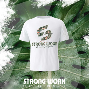 T-SHIRT EN COTON BIO STRONG WORK GREEN EDITION POUR FEMME - VETEMENT ECO-RESPONSABLE