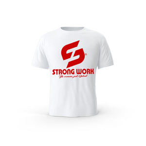 T-SHIRT EN COTON BIO STRONG WORK ORIGINALS RED EDITION POUR FEMME - STRONG WORK SPORTSWEAR