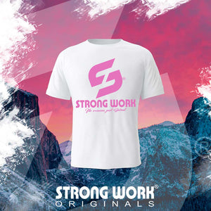 T-Shirt coton bio Strong Work Originals Pink Edition Homme