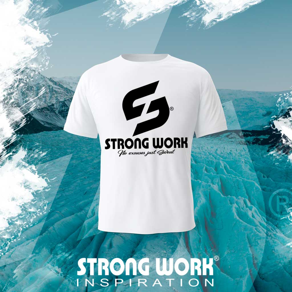 T-SHIRT EN COTON BIO STRONG WORK INTENSITY POUR HOMME - SPORTSWEAR ECO-RESPONSABLE