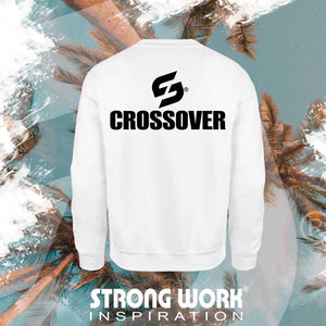 SWEAT-SHIRT EN COTON BIO STRONG WORK CROSSOVER POUR HOMME VUE DOS - SPORTSWEAR ECO-RESPONSABLE