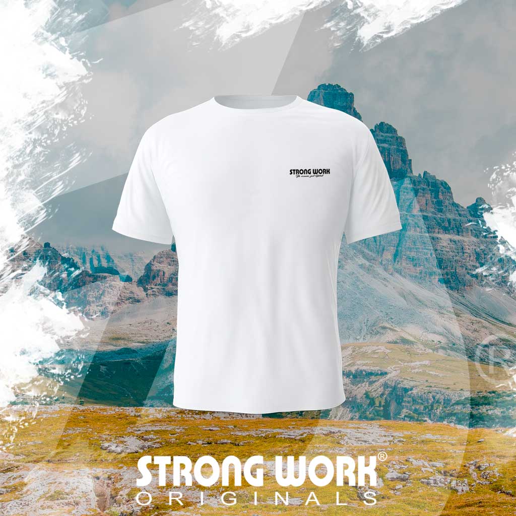 T-SHIRT EN COTON BIO STRONG WORK ELITE POUR HOMME - VETEMENT DE SPORT ECO-RESPONSABLE