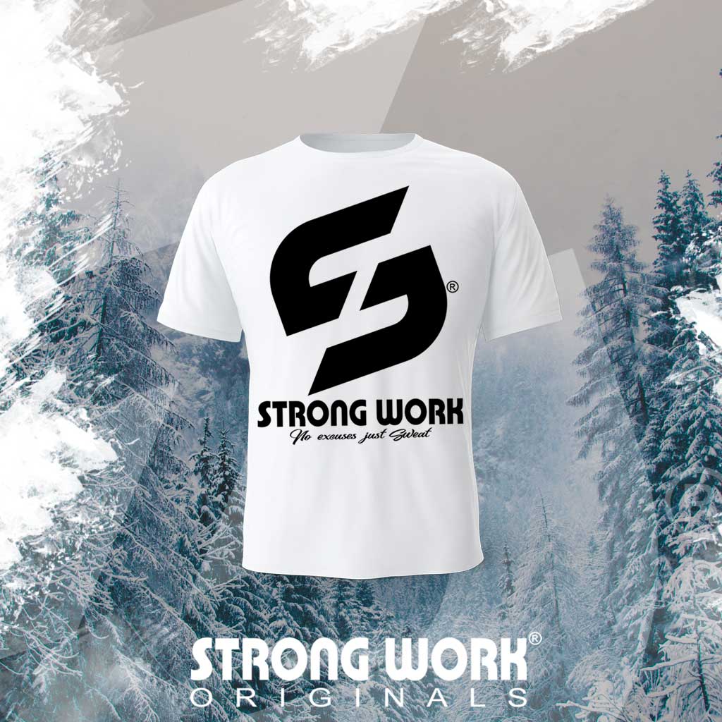 T-SHIRT EN COTON BIO STRONG WORK SENSATION POUR HOMME - SPORTSWEAR ECO-RESPONSABLE