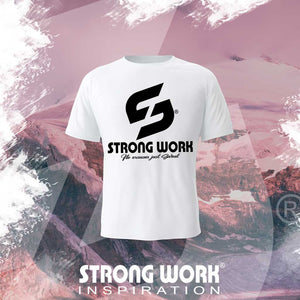 T-SHIRT EN COTON BIO STRONG WORK IF YOU SEE ME LESS I'M DOING MORE POUR HOMME - VETEMENT DE SPORT ECO-RESPONSABLE