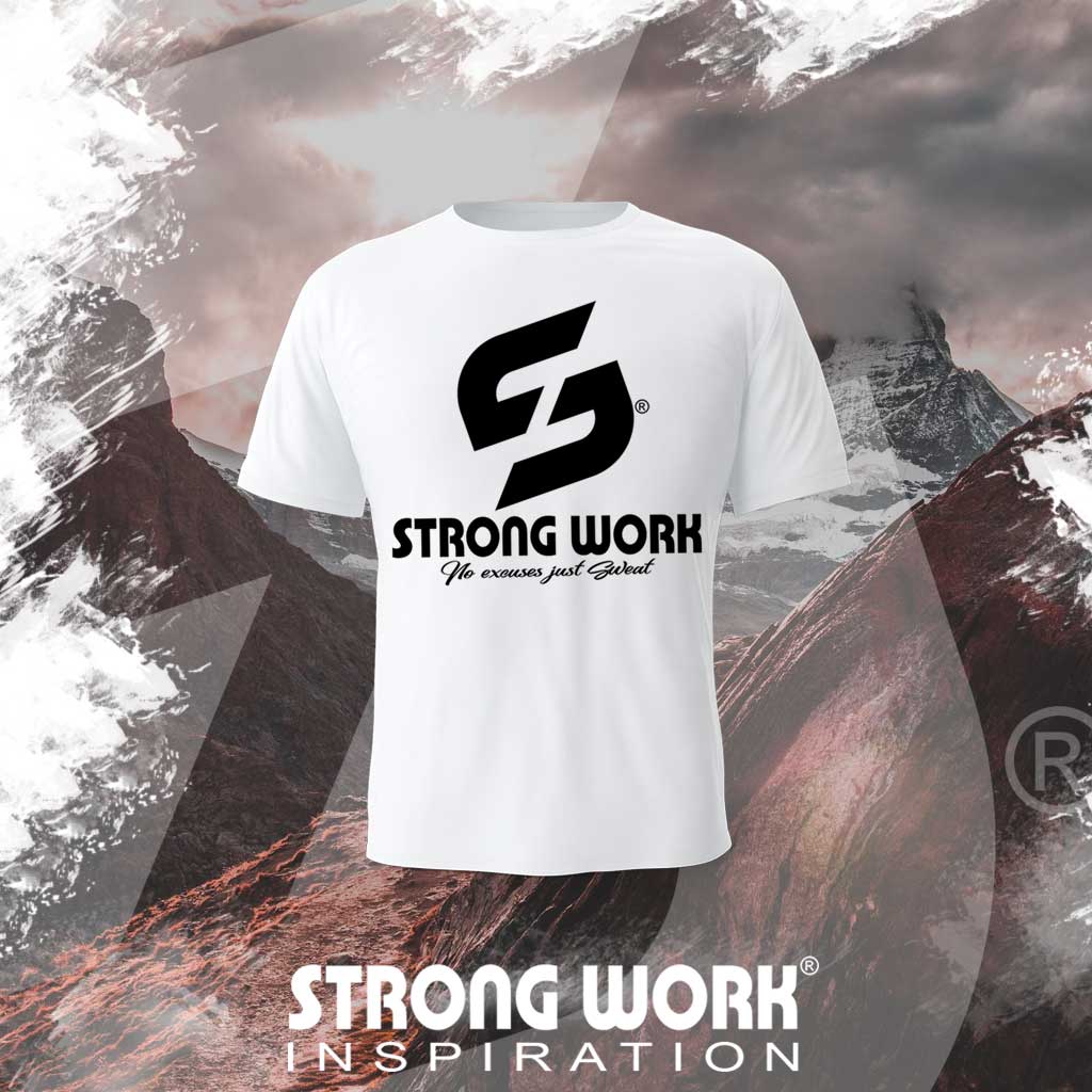 T-SHIRT EN COTON BIO STRONG WORK TO BE CONTINUED POUR FEMME - VETEMENT DE SPORT ECO-RESPONSABLE