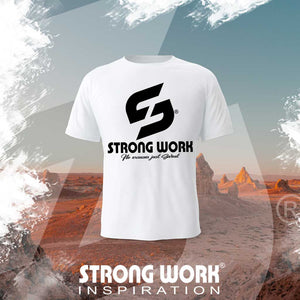 T-SHIRT EN COTON BIO STRONG WORK GIVING UP IS NOT AN OPTION FOR ME POUR FEMME - VETEMENT DE SPORT ECO-RESPONSABLE