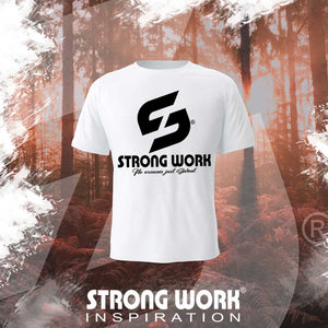 T-SHIRT EN COTON BIO STRONG WORK FITNESS POUR FEMME - VETEMENT DE SPORT ECO-RESPONSABLE