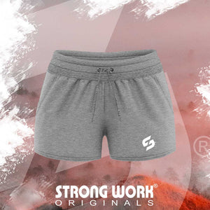 SHORT EN COTON BIO STRONG WORK NEW CLASSIC POUR FEMME - VETEMENT DE SPORT ECO-RESPONSABLE