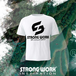 T-SHIRT EN COTON BIO STRONG WORK SWEAT EVERYDAY POUR HOMME - VETEMENT DE SPORT ECO-RESPONSABLE