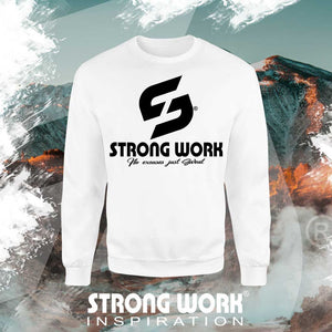 SWEAT-SHIRT EN COTON BIO STRONG WORK DO NOT ASK ME IF I'M TIRED BUT IF I'M DONE POUR HOMME - VETEMENT DE SPORT ECO-RESPONSABLE