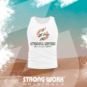 STRONG WORK SPORTSWEAR - Débardeur coton bio Strong Work FLOWERS EDITION Femme