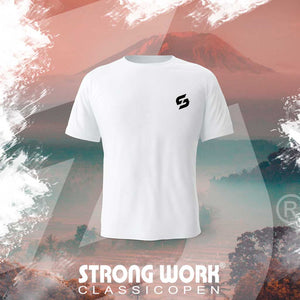 T-SHIRT EN COTON BIO STRONG WORK NEW CLASSIC OPEN POUR FEMME - VETEMENT DE SPORT ECO-RESPONSABLE