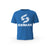 T-SHIRT- COTON-BIO-STRONG-WORK-BADASS-GRUNGE-BLEU-HOMME