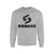 SWEAT-SHIRT-COTON-BIO-STRONG-WORK-BADASS-GRUNGE-GRIS-CHINE-FEMME