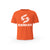 T-SHIRT- COTON-BIO-STRONG-WORK-BADASS-GRUNGE-ORANGE-FEMME