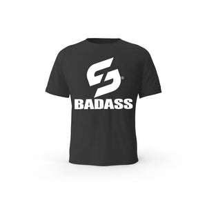 T-SHIRT-COTON-BIO-STRONG-WORK-BADASS-NOIR-HOMME