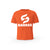 T-SHIRT- COTON-BIO-STRONG-WORK-BADASS-ORANGE-FEMME