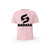 T-SHIRT- COTON-BIO-STRONG-WORK-BADASS-ROSE-FEMME