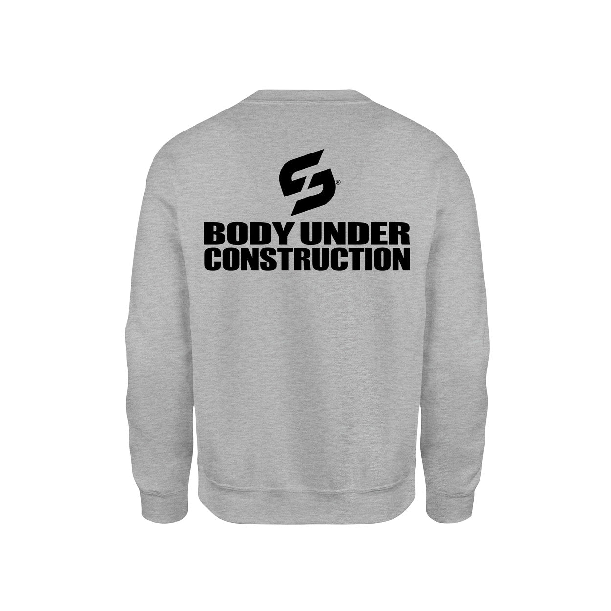 SWEAT-SHIRT-COTON-BIO-STRONG-WORK-BODY-UNDER-CONSTRUCTION-GRIS-CHINE-DOS-FEMME