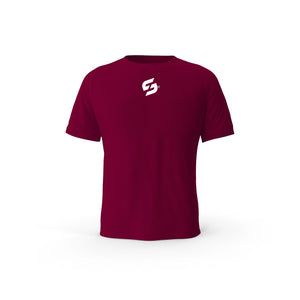 T-SHIRT-COTON-BIO-STRONG-WORK-CRUCIAL-BORDEAUX-HOMME