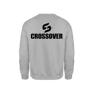 SWEAT-SHIRT-COTON-BIO-STRONG-WORK-CROSSOVER-DOS-GRIS-CHINE-HOMME