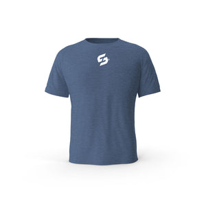 T-SHIRT-COTON-BIO-STRONG-WORK-CRUCIAL-INDIGO-HOMME