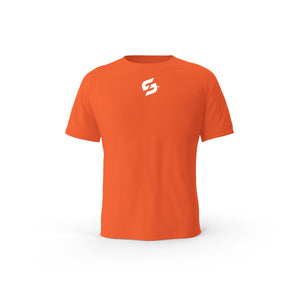 T-SHIRT-COTON-BIO-STRONG-WORK-CRUCIAL-ORANGE-HOMME