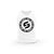 Débardeur coton bio Strong Work NO EXCUSES JUST SWEAT BLACK EDITION Femme - BLANC