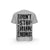 T-SHIRT- COTON-BIO-STRONG-WORK-DON-T-STOP-RUNNING-GRUNGE-GRIS-CHINE-DOS-HOMME