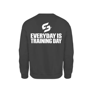 SWEAT-SHIRT-COTON-BIO-STRONG-WORK-EVERYDAY-IS-TRAINING-DAY-NOIR-DOS-HOMME