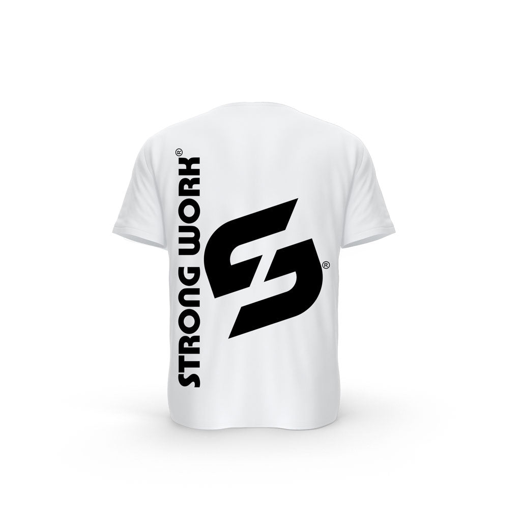 t-shirt blanc strong work Evolution dos pour Femme