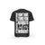 T-SHIRT- COTON-BIO-STRONG-WORK-I-DON-T-HAVE-TIME-FOR-REGRETS-JUST-FOR-WORKOUT-NOIR-DOS-HOMME