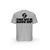 T-SHIRT- COTON-BIO-STRONG-WORK-I-NEVER-GIVE-UP-GRIS-CHINE-DOS-HOMME