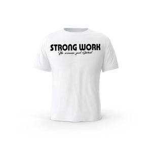 T-Shirt coton bio Strong Work Intensity Homme - WHITE