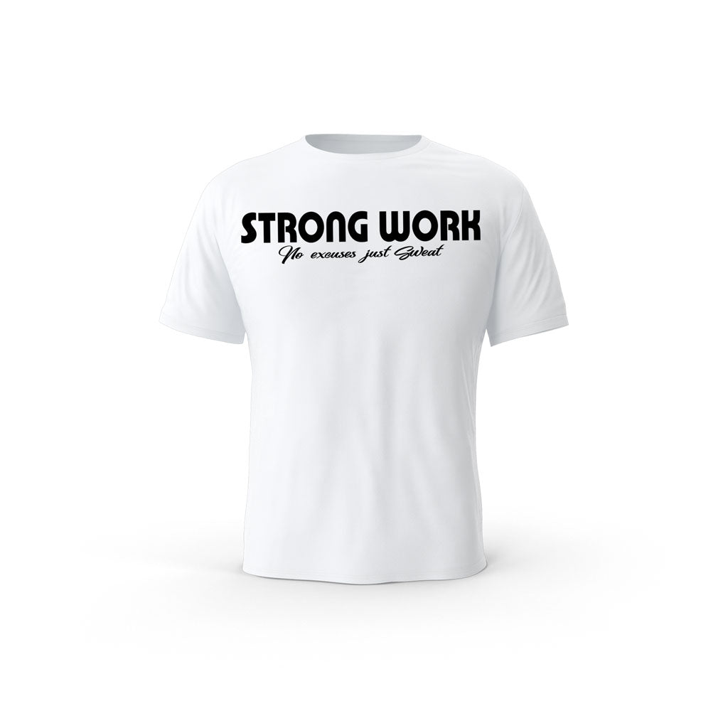 T-Shirt coton bio Strong Work Intensity Femme - WHITE